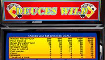Deuces Wild Video Poker Screenshot
