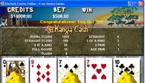 Kanga Cash Video Poker Screenshot