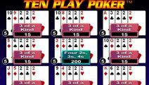 Ten Play Bonus Online Video Poker Screenshot