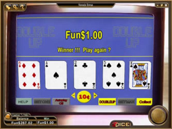 Nevada Bonus Video Poker Screenshot