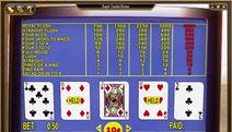 Super Double Bonus Video Poker Screenshot