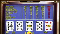 Jokers Wild (Two Pair Minimum) Video Poker Screenshot