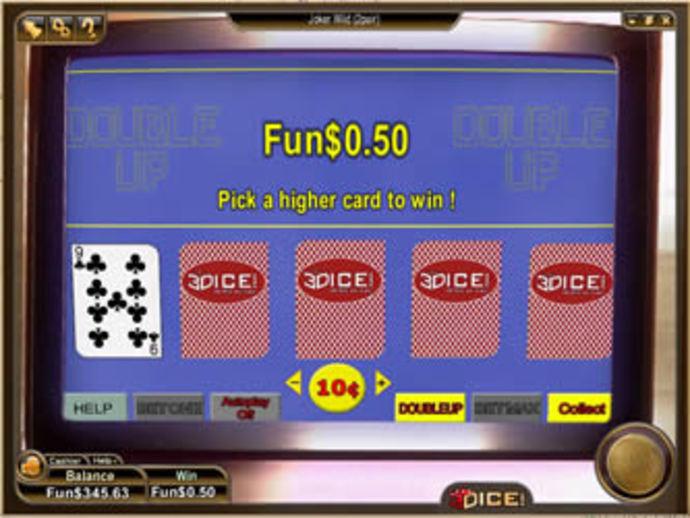 Jokers Wild (Two Pair Minimum) Video Poker Screenshot