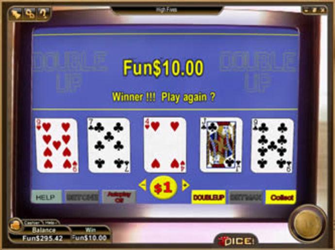 High Fives Video Poker Screenshot