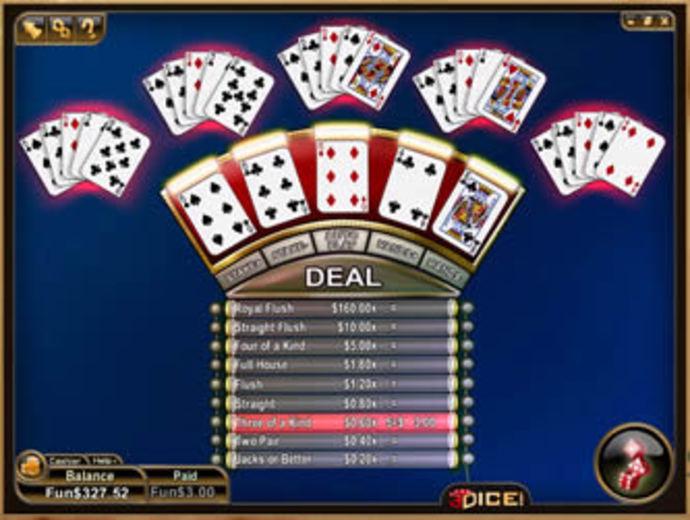 Jacks or Better Video Poker Screenshot
