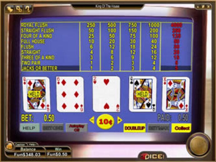 King of the House Video Poker Screenshot