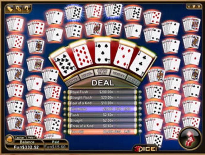 Lucky Nugget Video Poker Screenshot