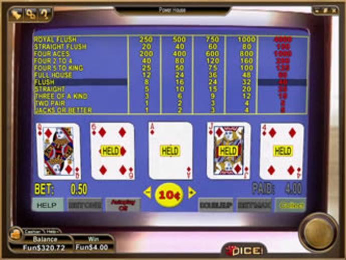 Power House Video Poker Screenshot