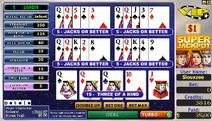 Bonus Super Jackpot $1 Progressive 5-Hand Video Poker Screenshot
