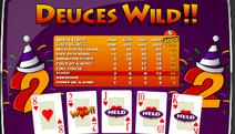 Deuces Wild Video Poker Screenshot